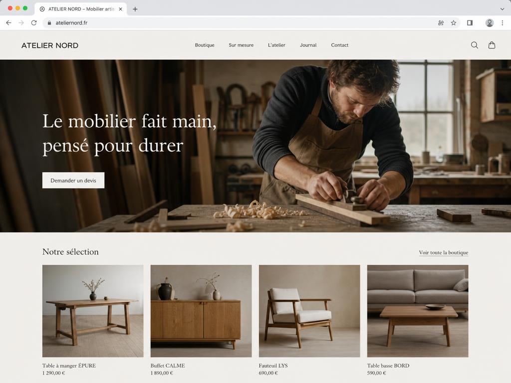 Atelier Nord — Refonte + SEO local